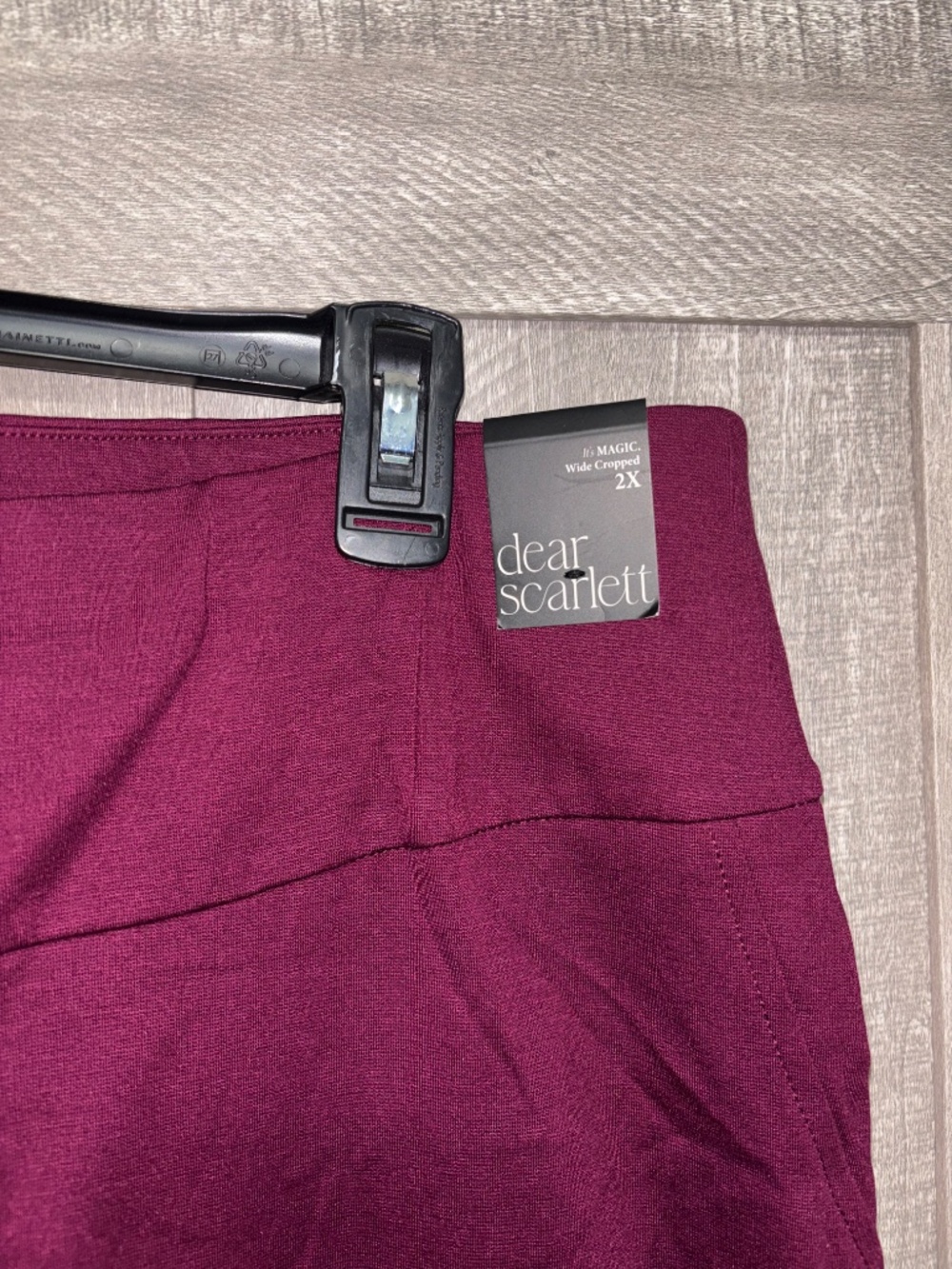 Dear Scarlett Magic wide leg cropped pants NWT 2X - Picture 3 of 5